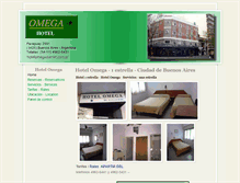 Tablet Screenshot of hotelomega.com.ar